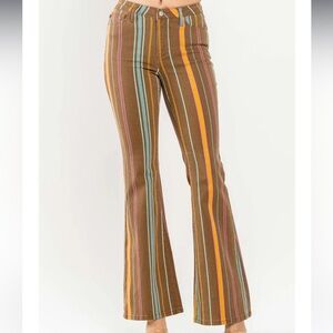 New nwt Judy blue flare high waist brown jeans pants multiple sizes 5/27 9/29